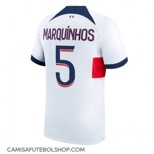 Camisa de time de futebol Paris Saint-Germain Marquinhos #5 Replicas 2º Equipamento 2023-24 Manga Curta